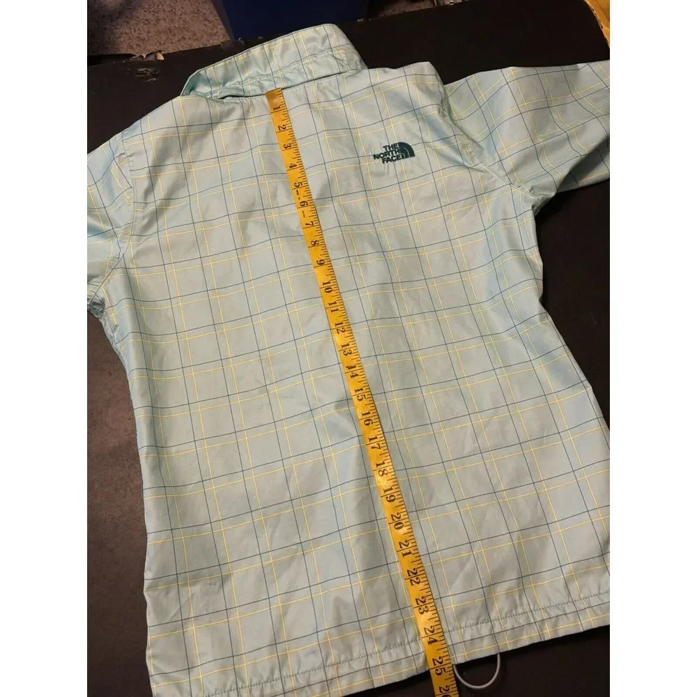 The North Face GIRLS 14-16 Hyvent Ski Jacket AQUA YELLOW NO‎ LINER